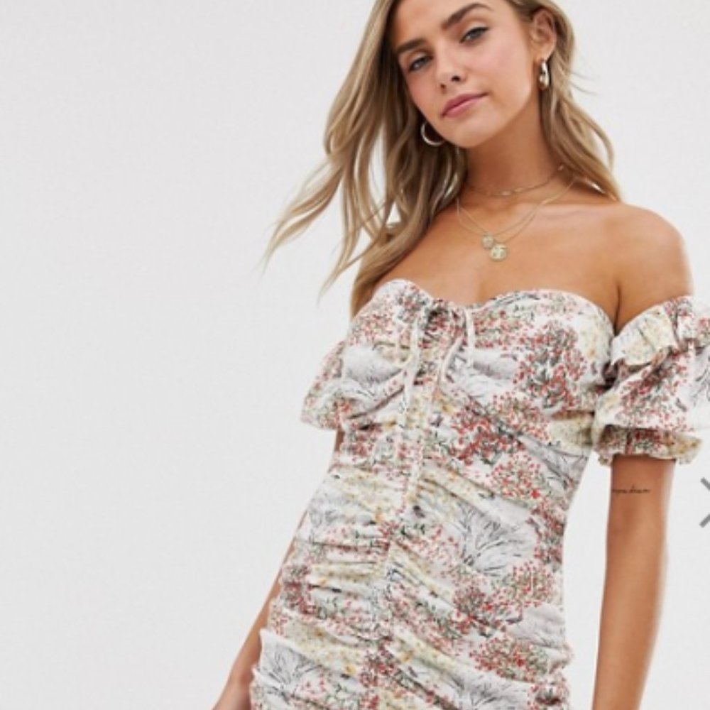 Asos off the shoulder dress